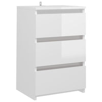 Comodino Bianco Lucido 40x35x62,5 cm in Truciolato cod mxl 30774