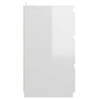 Comodino Bianco Lucido 40x35x62,5 cm in Truciolato cod mxl 30774