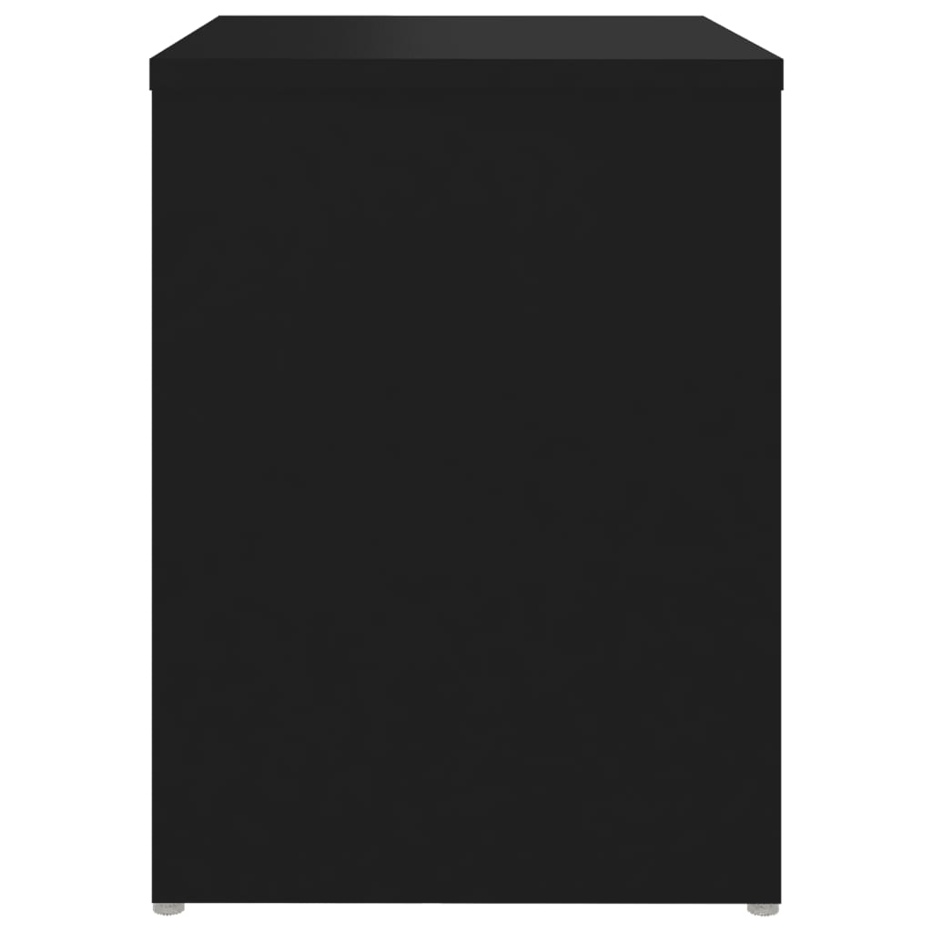 Comodino Nero 40x30x40 cm in Truciolato cod mxl 30484