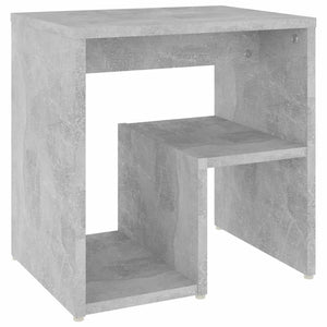 Comodino Grigio Cemento 40x30x40 cm in Legno Multistrato 806336