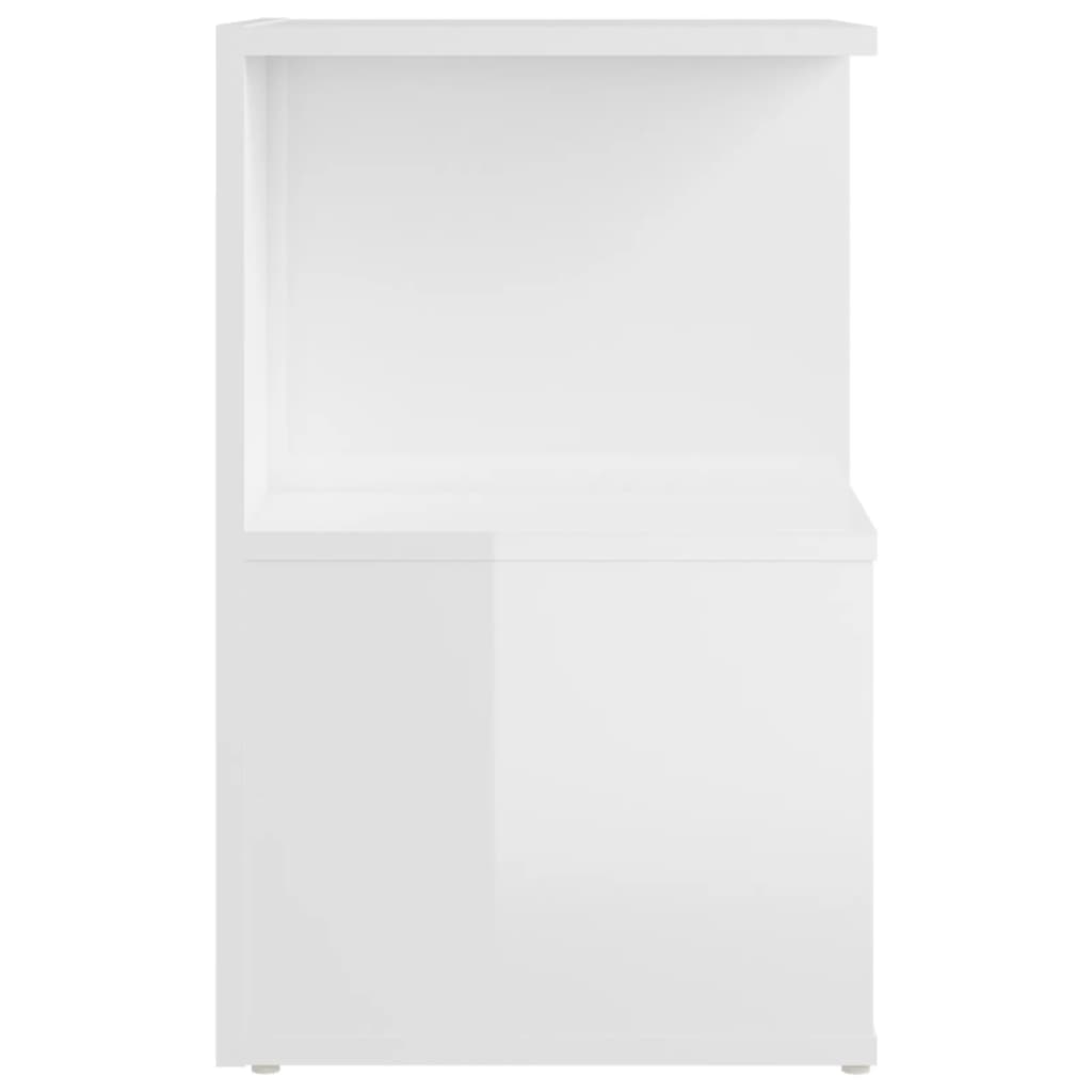 Comodino Bianco Lucido 35x35x55 cm in Truciolato cod mxl 31291