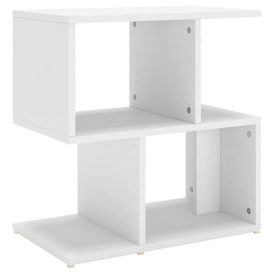 Comodino Bianco 50x30x51,5 cm in Truciolato 806364