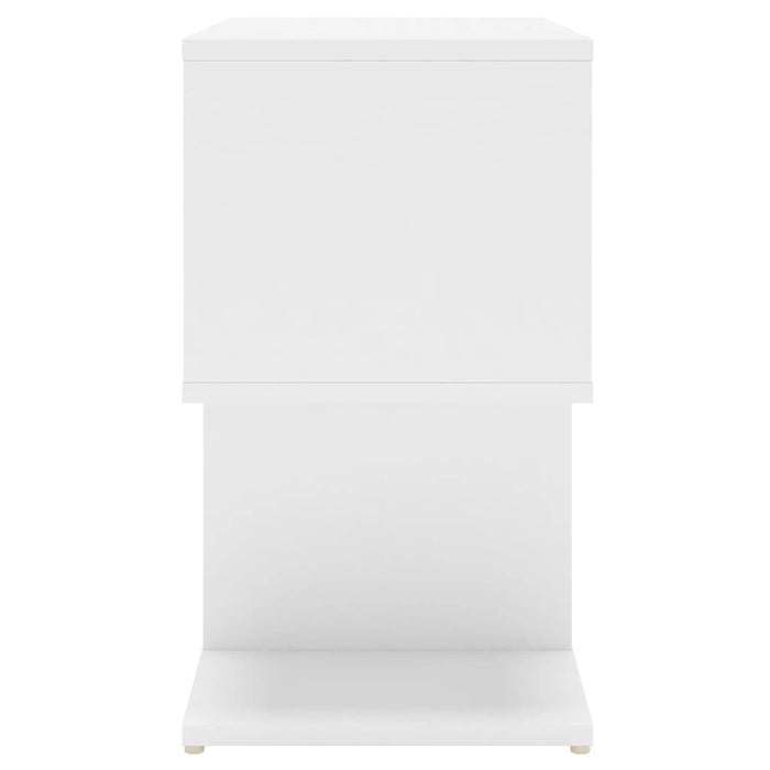 Comodino Bianco 50x30x51,5 cm in Truciolato 806364