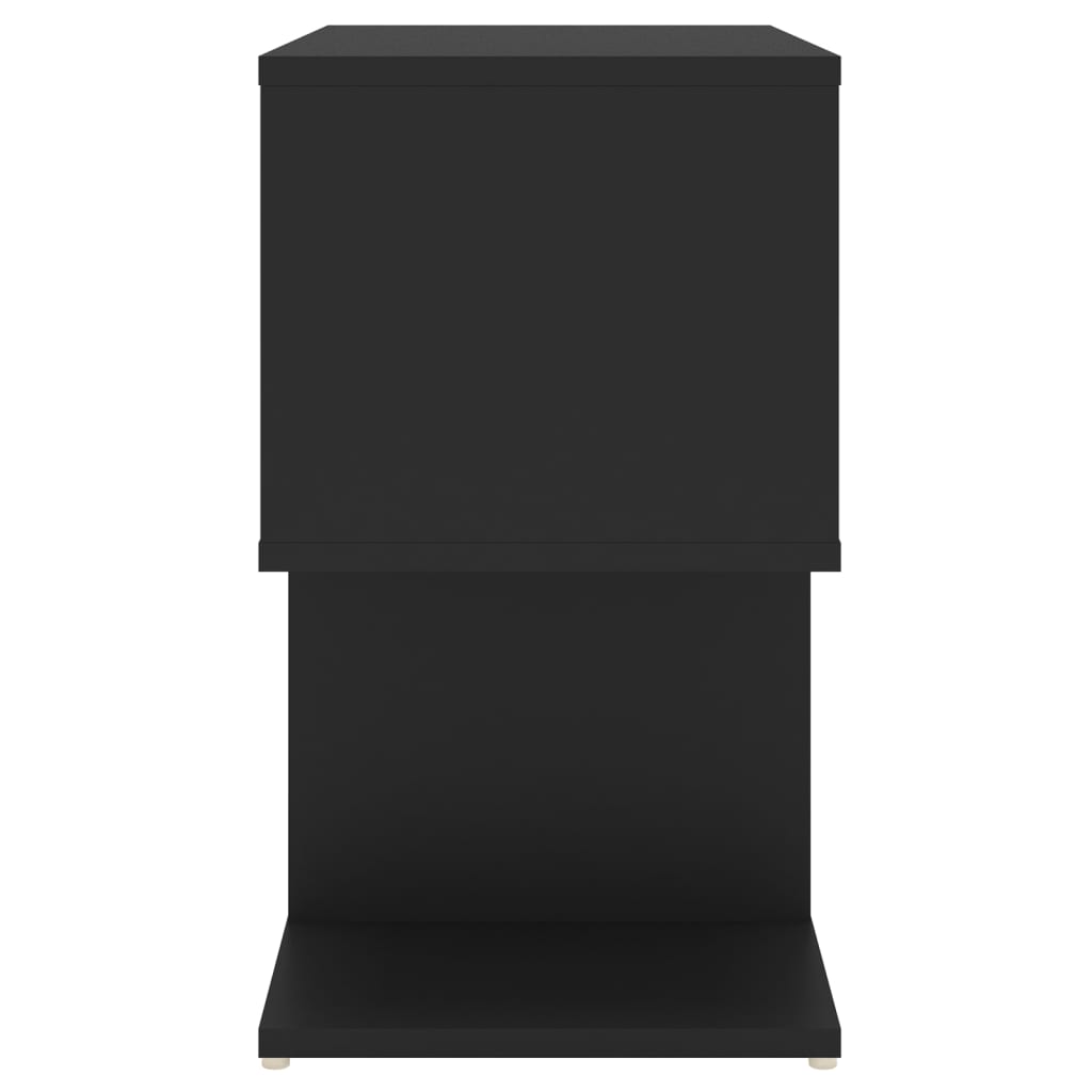 Comodino Nero 50x30x51,5 cm in Truciolato cod mxl 30965