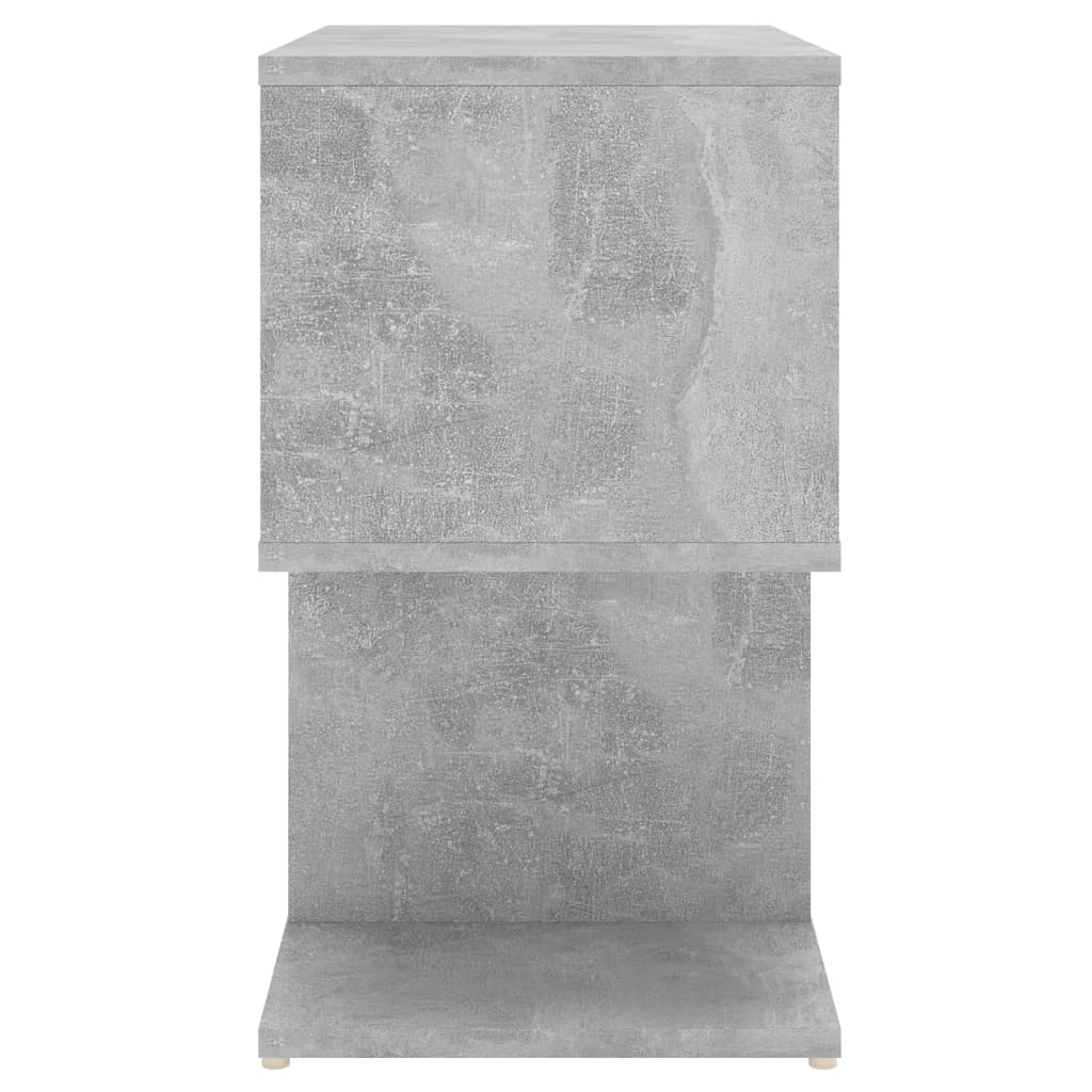 Comodini 2pz Grigio Cemento 50x30x51,5 cm in Legno Multistrato 806373