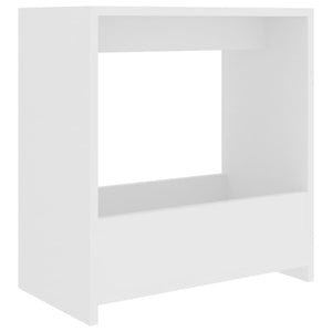 Tavolino Bianco 50x26x50 cm in Legno Multistrato cod mxl 29812