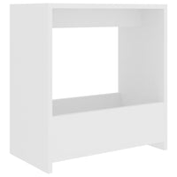 Tavolino Bianco 50x26x50 cm in Legno Multistrato 806687