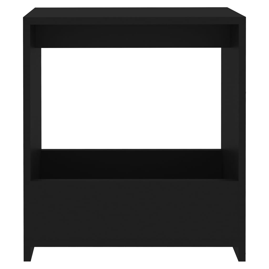 Tavolino Nero 50x26x50 cm in Truciolato cod mxl 10467