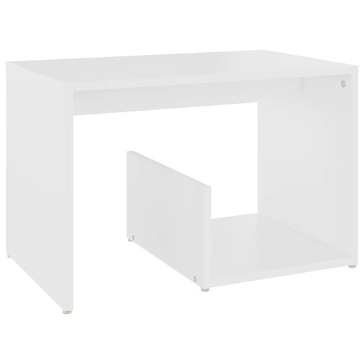 Tavolino Bianco 59x36x38 cm in Truciolato cod mxl 13924