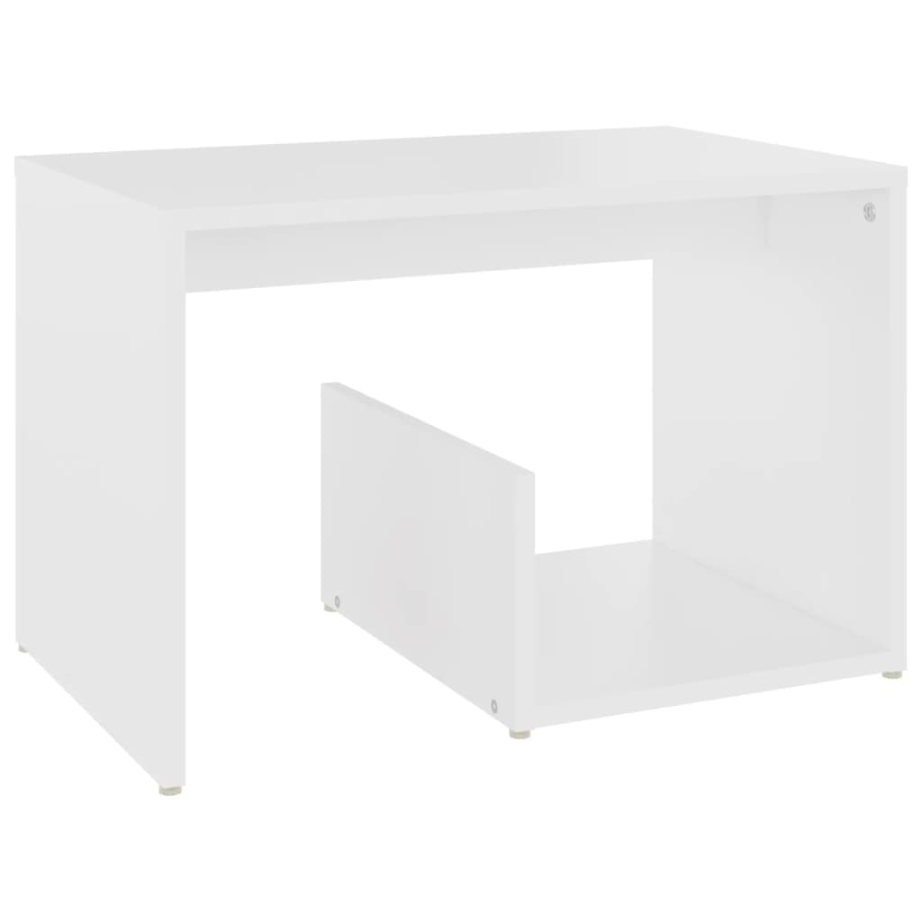 Tavolino Bianco 59x36x38 cm in Truciolato 806696