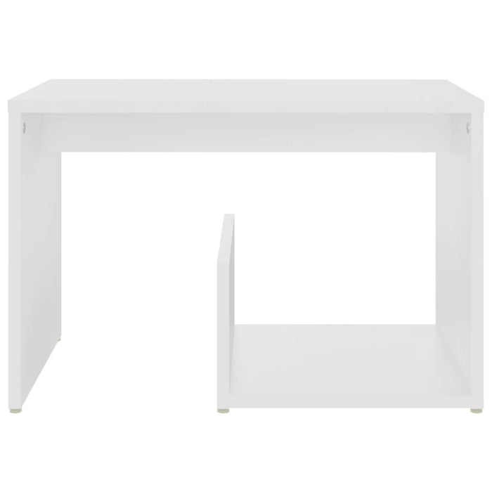 Tavolino Bianco 59x36x38 cm in Truciolato cod mxl 13924