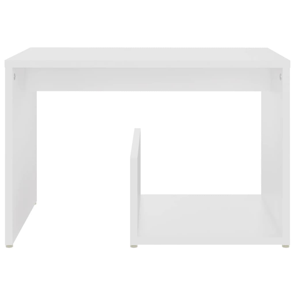 Tavolino Bianco 59x36x38 cm in Truciolato 806696