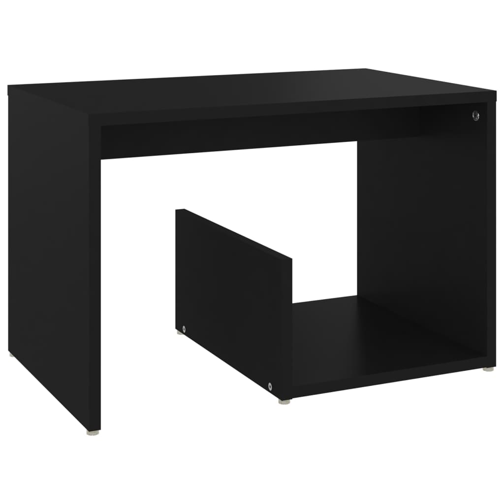 Tavolino Nero 59x36x38 cm in Truciolato cod mxl 8715