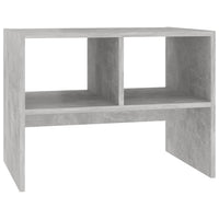 Tavolino Grigio Cemento 60x40x45 cm in Legno Multistrato 806709