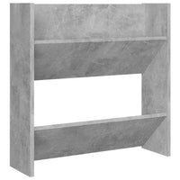 Scarpiere a Muro Grigio Cemento 4 pz 60x18x60 cm in Truciolato 806728