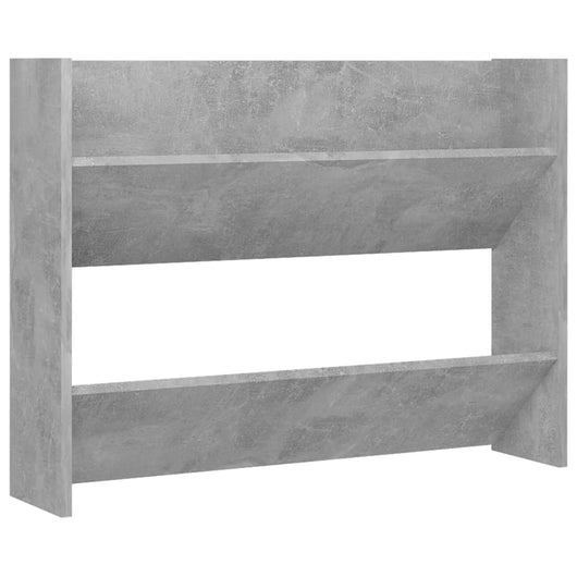 Scarpiera a Muro Grigio Cemento 80x18x60 cm in Truciolato cod mxl 43232