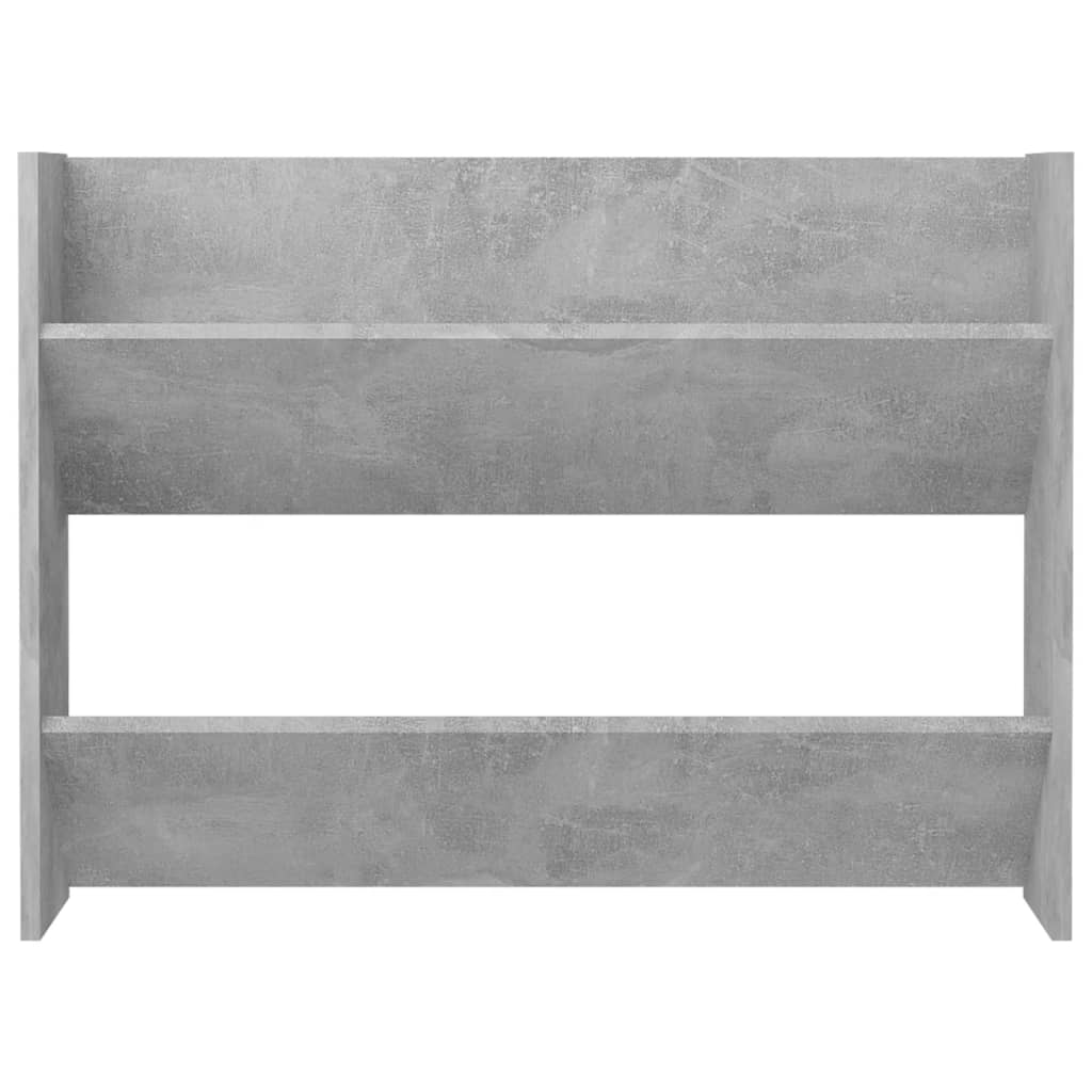 Scarpiera a Muro Grigio Cemento 80x18x60 cm in Truciolato cod mxl 43232