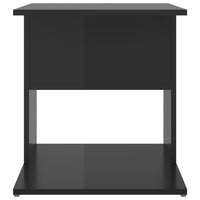 Tavolino Nero Lucido 45x45x48 cm in Truciolato cod mxl 15432