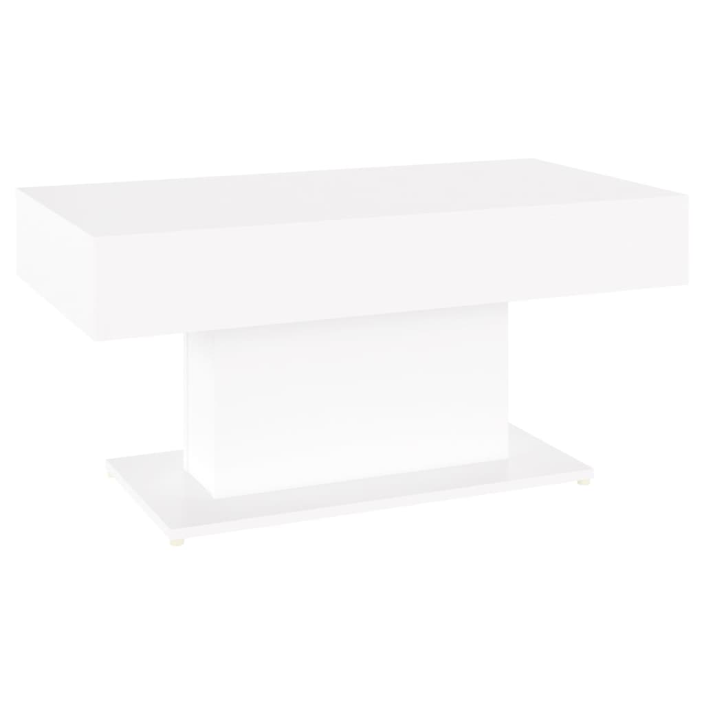 Tavolino da Salotto Bianco 96x50x45 cm in Legno Multistrato 806831