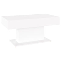 Tavolino da Salotto Bianco 96x50x45 cm in Legno Multistrato 806831