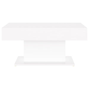 Tavolino da Salotto Bianco 96x50x45 cm in Legno Multistrato 806831