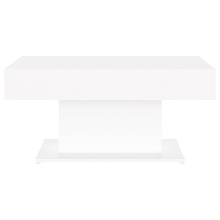 Tavolino da Salotto Bianco 96x50x45 cm in Legno Multistrato 806831