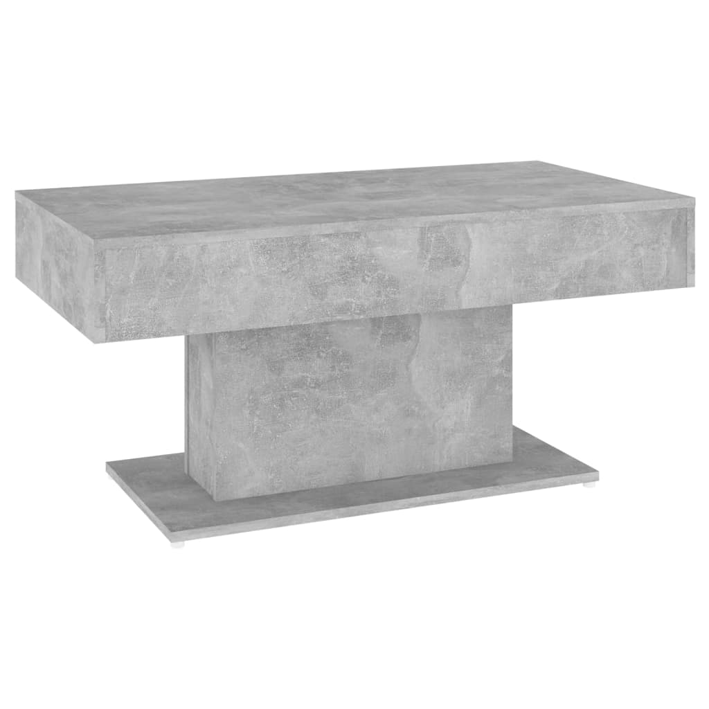 Tavolino da Salotto Grigio Cemento 96x50x45 cm in Truciolato 806835