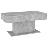 Tavolino da Salotto Grigio Cemento 96x50x45 cm in Truciolato 806835