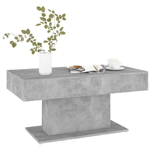 Tavolino da Salotto Grigio Cemento 96x50x45 cm in Truciolato cod mxl 10100