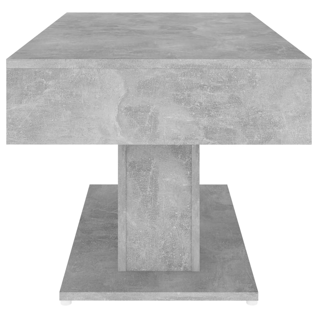 Tavolino da Salotto Grigio Cemento 96x50x45 cm in Truciolato 806835