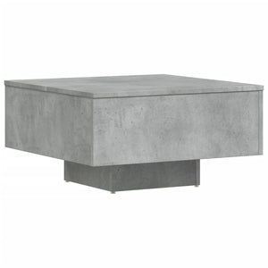 Tavolino da Salotto Grigio Cemento 60x60x31,5 cm in Truciolato