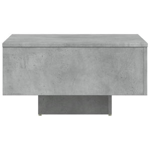 Tavolino da Salotto Grigio Cemento 60x60x31,5 cm in Truciolato