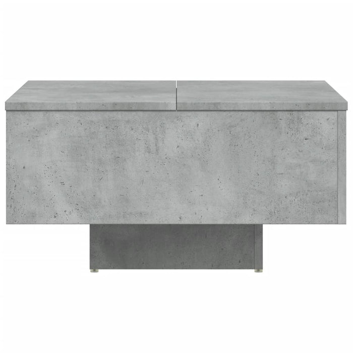 Tavolino da Salotto Grigio Cemento 60x60x31,5 cm in Truciolato