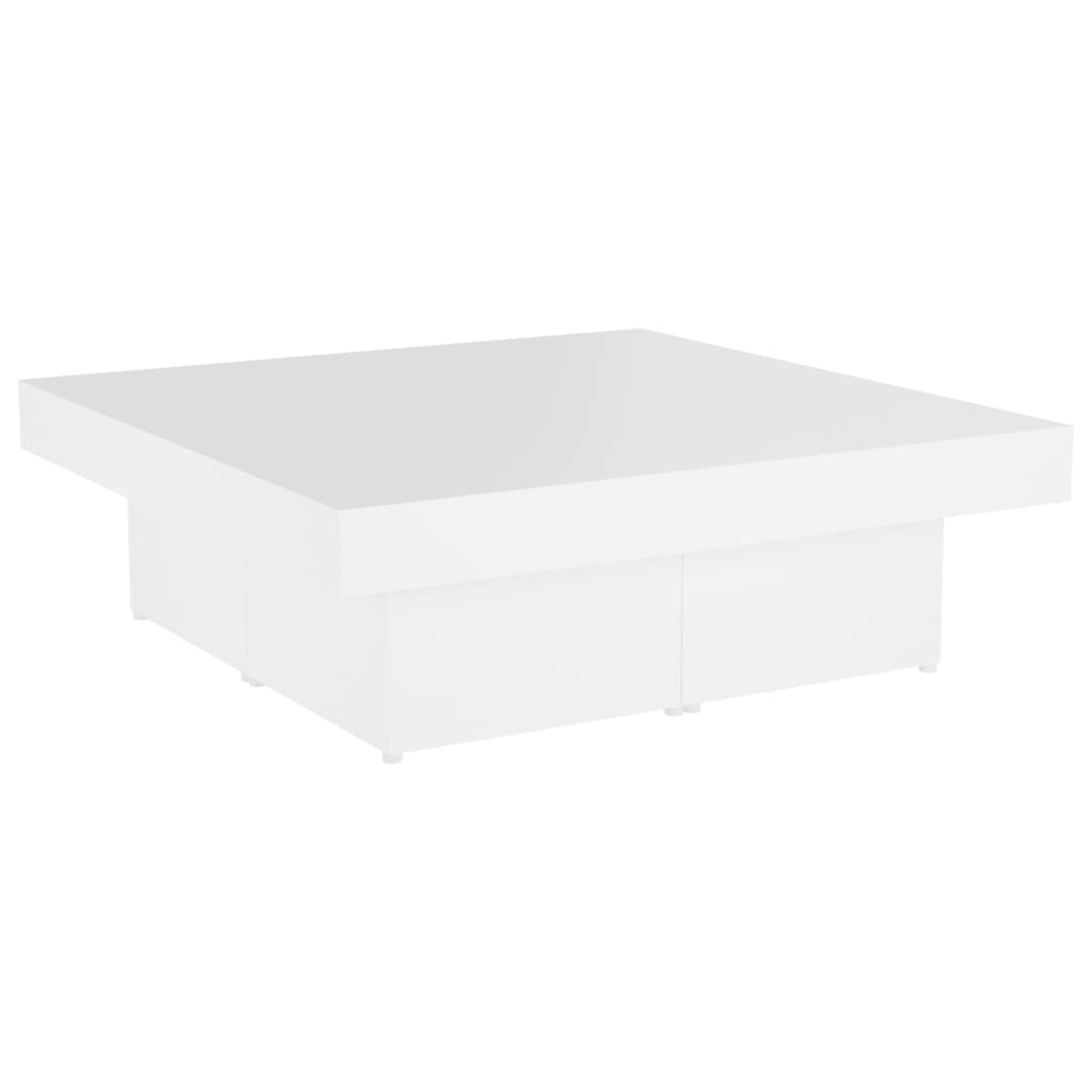 Tavolino da Salotto Bianco 90x90x28 cm in Truciolato cod mxl 14435