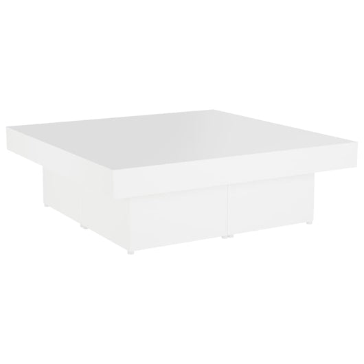 Tavolino da Salotto Bianco 90x90x28 cm in Truciolato cod mxl 14435