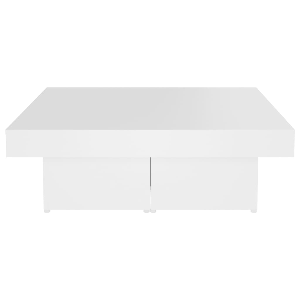 Tavolino da Salotto Bianco 90x90x28 cm in Truciolato cod mxl 14435