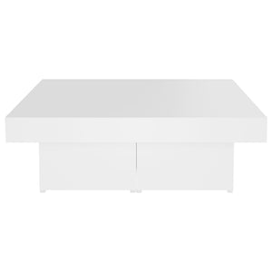 Tavolino da Salotto Bianco 90x90x28 cm in Truciolato cod mxl 14435