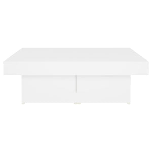 Tavolino da Salotto Bianco 90x90x28 cm in Truciolato cod mxl 14435