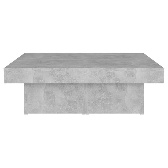 Tavolino da Salotto Grigio Calcestruzzo 90x90x28cm Truciolato cod mxl 13977