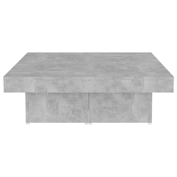 Tavolino da Salotto Grigio Calcestruzzo 90x90x28cm Truciolato cod mxl 13977