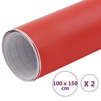 Pellicole per Auto 2pz Rosso Opaco 100x150cm 210710