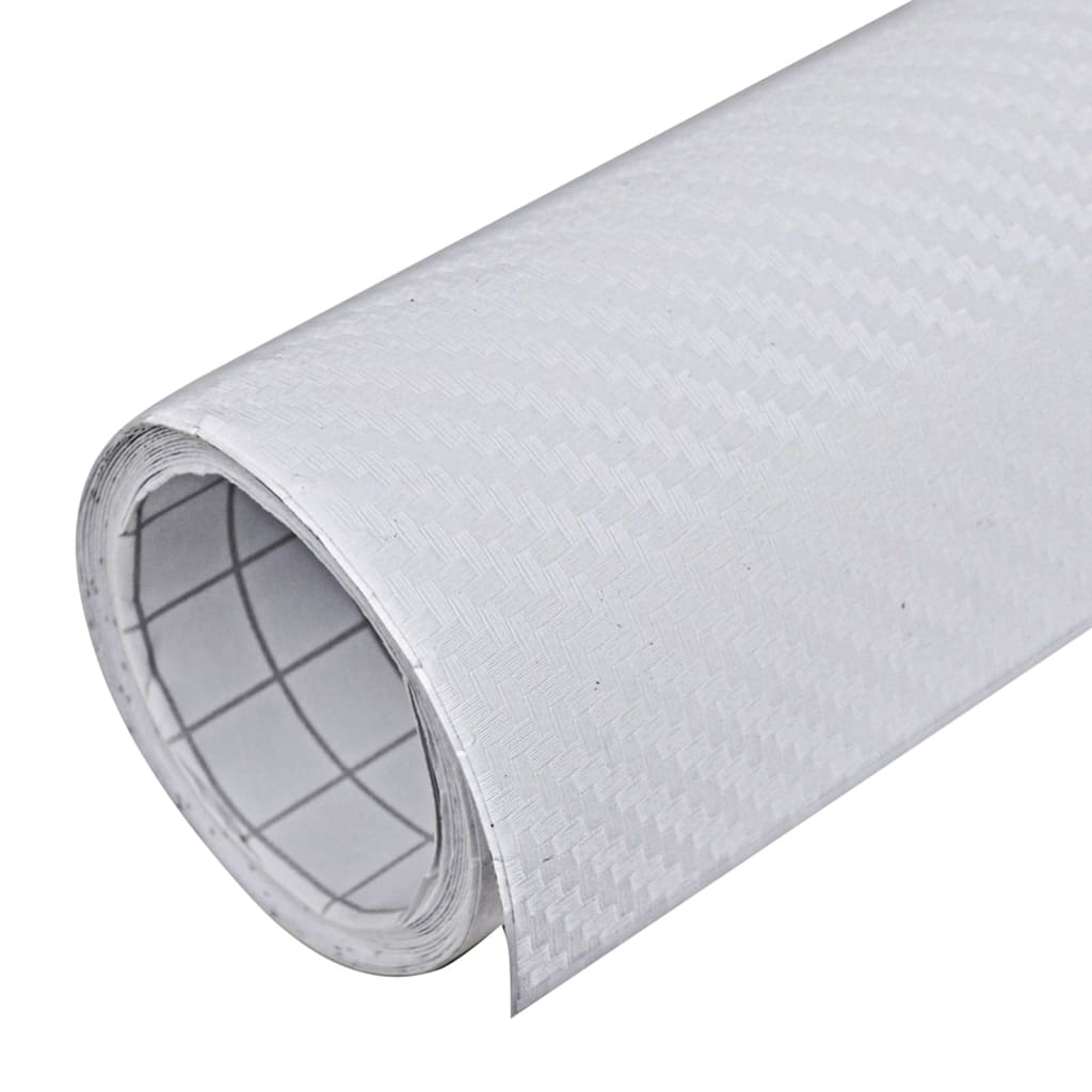 Pellicole per Auto 2 pz 3D Bianco 100x150 cm cod mxl 66811