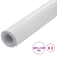 Pellicole per Auto 2 pz 4D Bianco 100x150 cm cod mxl 70922