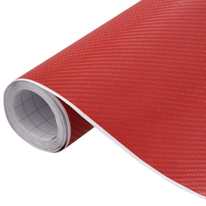 Pellicole per Auto 2 pz 4D Rosse 100x150 cm+50x150 cm 210730