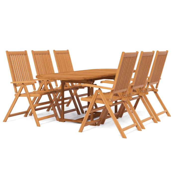 Set Mobili da Pranzo per Giardino 7 pz Legno Massello di Acacia cod mxl 43475