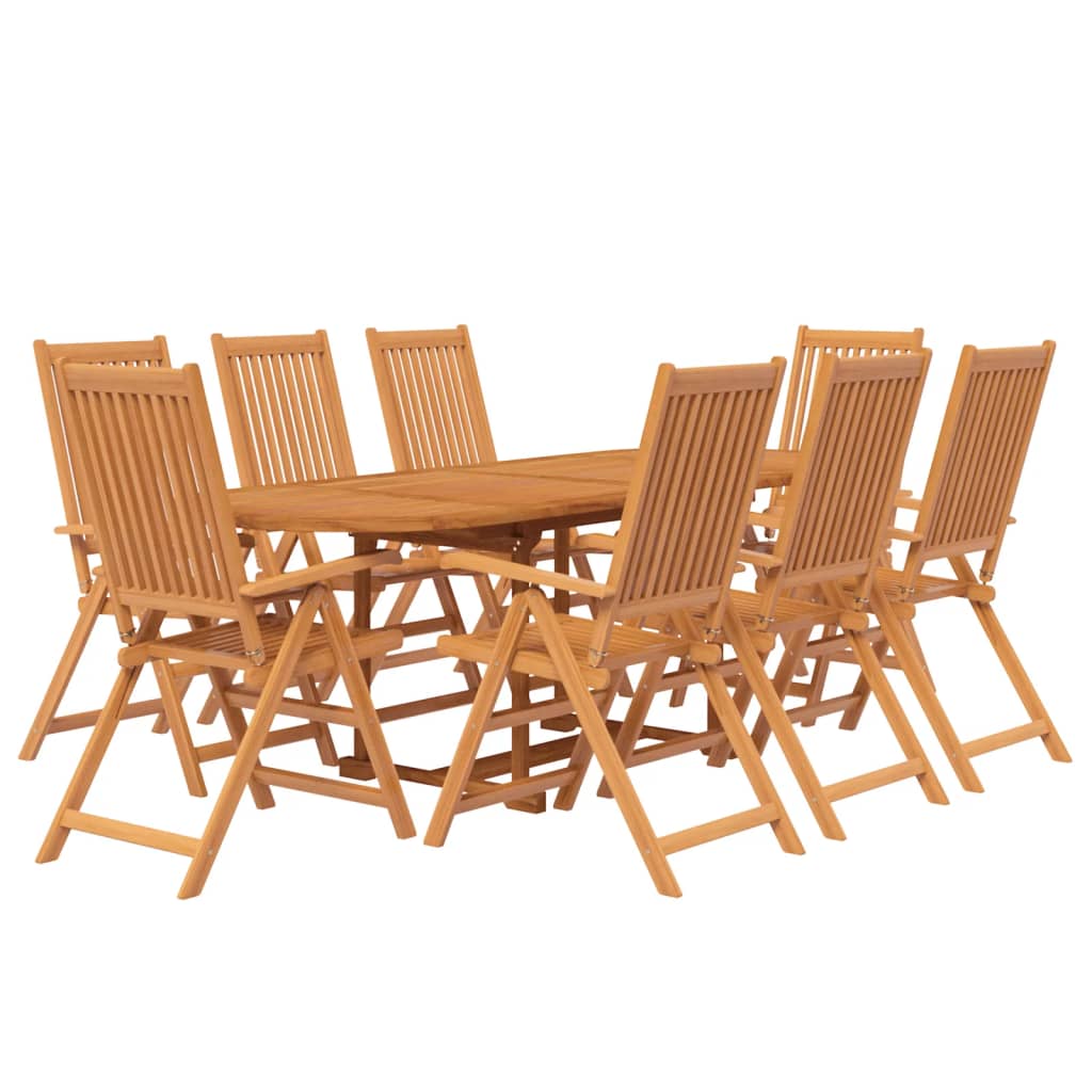 Set Mobili da Pranzo per Giardino 9 pz Legno Massello di Acacia 3079640