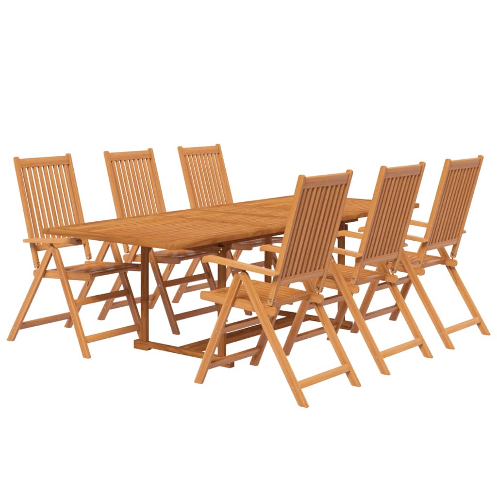 Set Mobili da Pranzo per Giardino 7 pz Legno Massello di Acacia cod mxl 35444