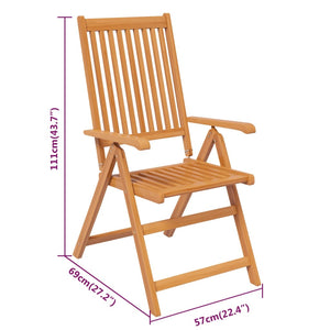 Set Mobili da Pranzo per Giardino 7 pz Legno Massello di Acacia cod mxl 35444