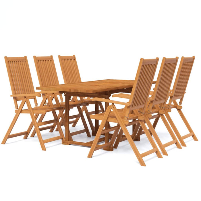 Set Mobili da Pranzo per Giardino 7 pz Legno Massello di Acacia cod mxl 47712