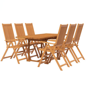 Set Mobili da Pranzo per Giardino 7 pz Legno Massello di Acacia cod mxl 47712